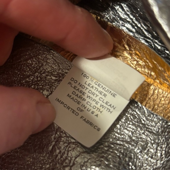 NEW Marc Jacobs‎ | Rose Gold Metallic Bomber Jacket Leather Sz 8 - Picture 6 of 12